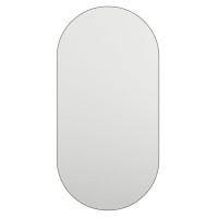 Produktbild för Spegel med LED-lampor 40x20 cm glas oval