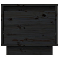 Miniatyr av produktbild för Sängbord 2 st svart 35x34x32 cm massiv furu