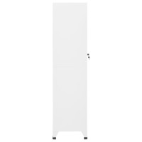 Produktbild för Förvaringsskåp vit 38x45x180 cm stål