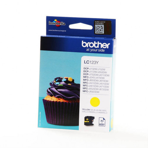 Brother Ink LC123Y LC-123 Yellow
