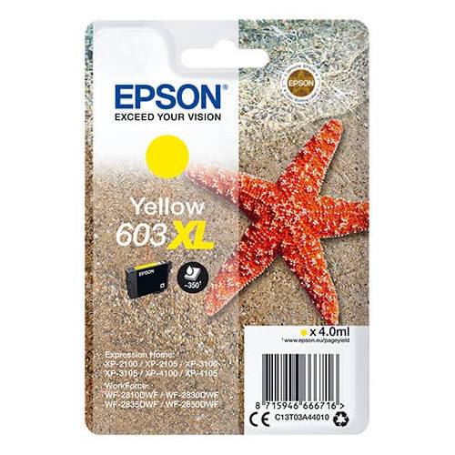 EPSON Ink C13T03A44010 603XL Yellow Starfish