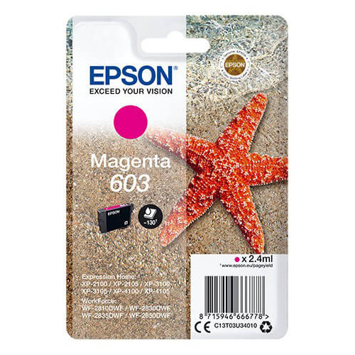 EPSON Ink C13T03U34010 603 Magenta Starfish