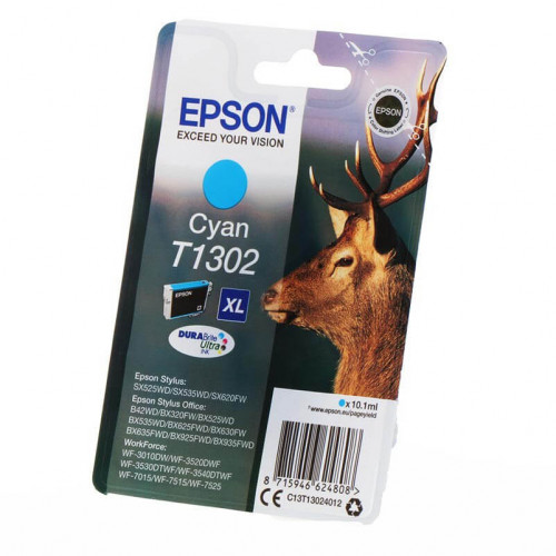 EPSON Ink C13T13024012 T1302 Cyan Stag