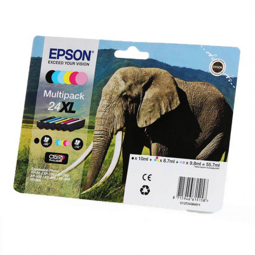 EPSON Ink C13T24384011 24XL Multipack Elephant