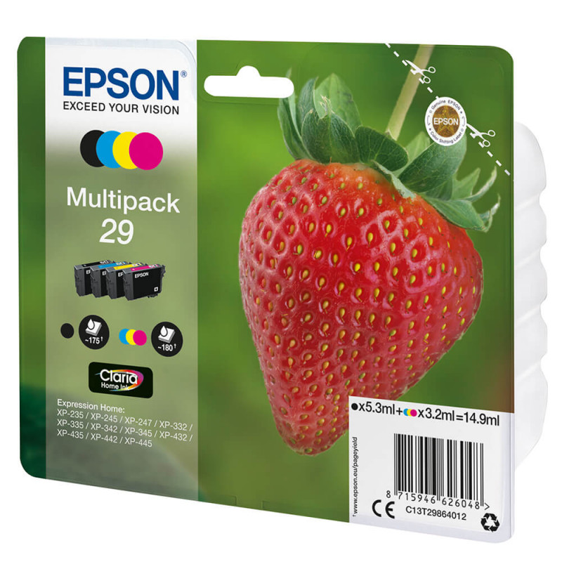 Produktbild för Ink C13T29864012 29 Multipack Strawberry