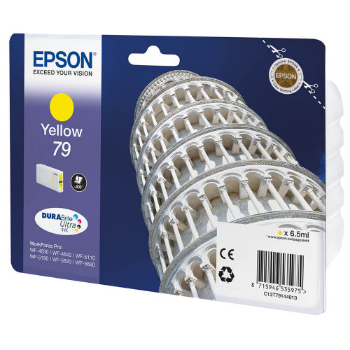 EPSON Bläck C13T79144010 79 Gul, Tower of Pisa