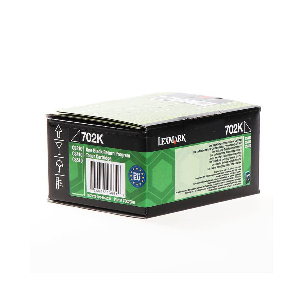 Produktbild för Toner 70C20K0 702 Black Return