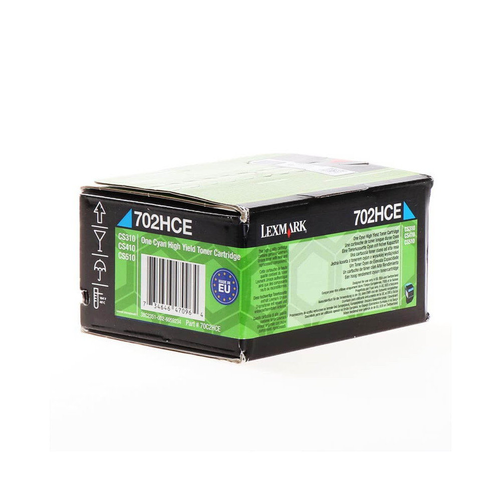 Produktbild för Toner 70C2HCE 702 Cyan Corporate Return