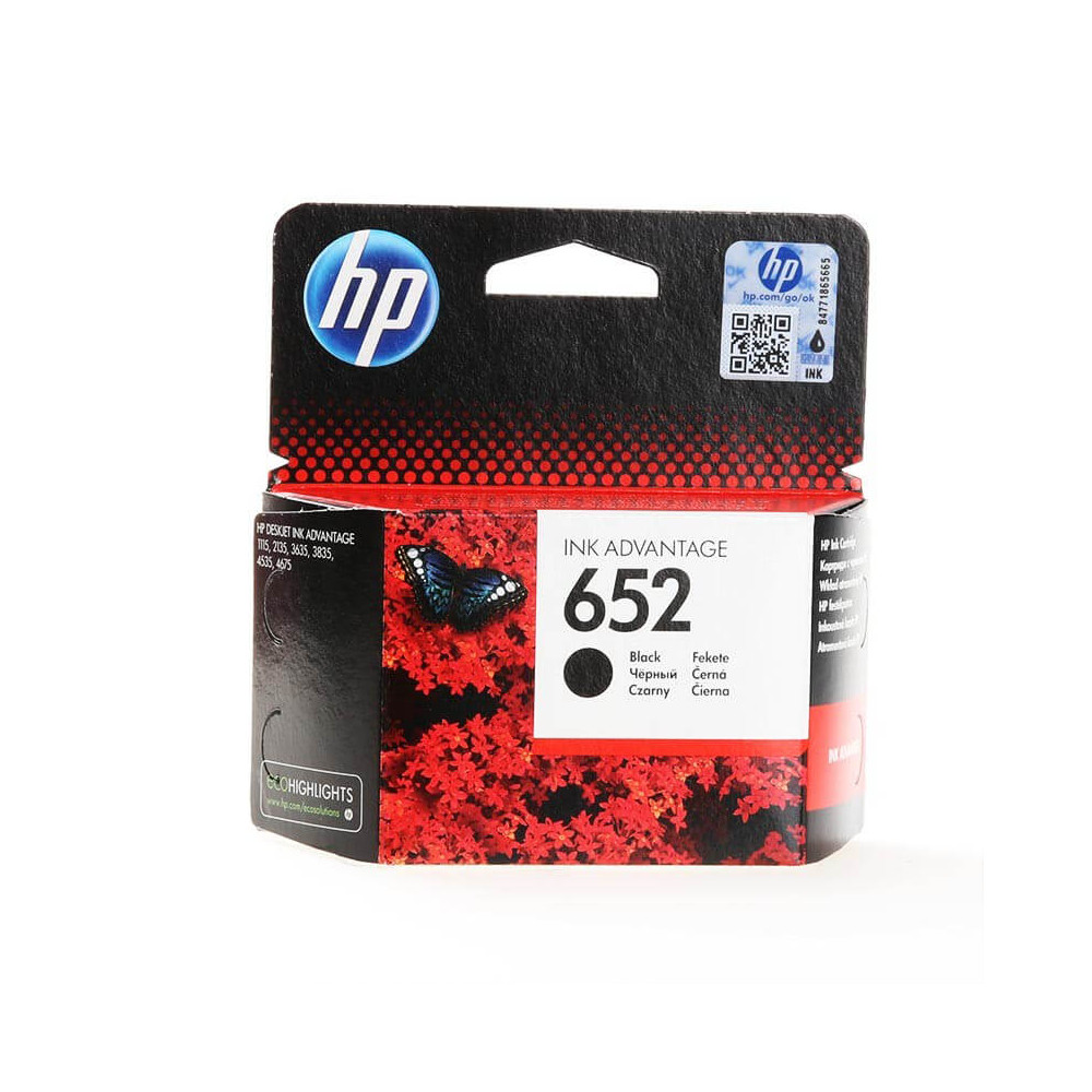 Produktbild för Ink F6V25AE 652 Black