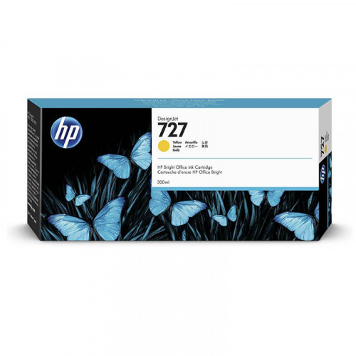 HP Ink F9J78A 727 Yellow 300ml