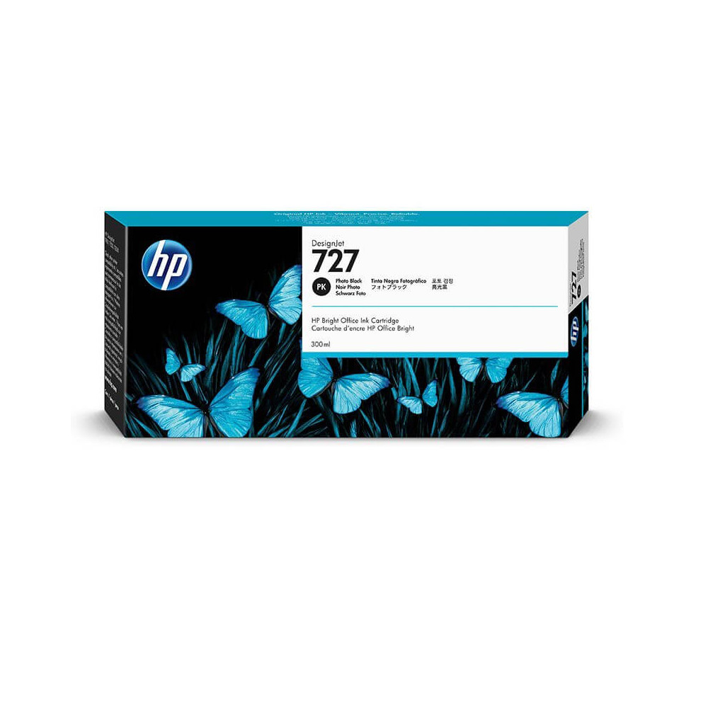Produktbild för Ink F9J79A 727 Photo Black 300ml