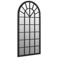 Miniatyr av produktbild för Spegel svart 90x45 cm järn för inomhusbruk