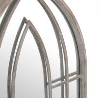 Produktbild för Spegel sandfärgad 100x45 cm järn för inomhusbruk