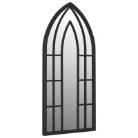Miniatyr av produktbild för Spegel svart 70x30 cm järn för inomhusbruk