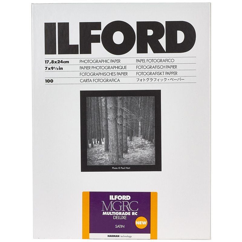 Produktbild för Ilford Multigrade RC Deluxe Satin 12.7x17.8cm 100