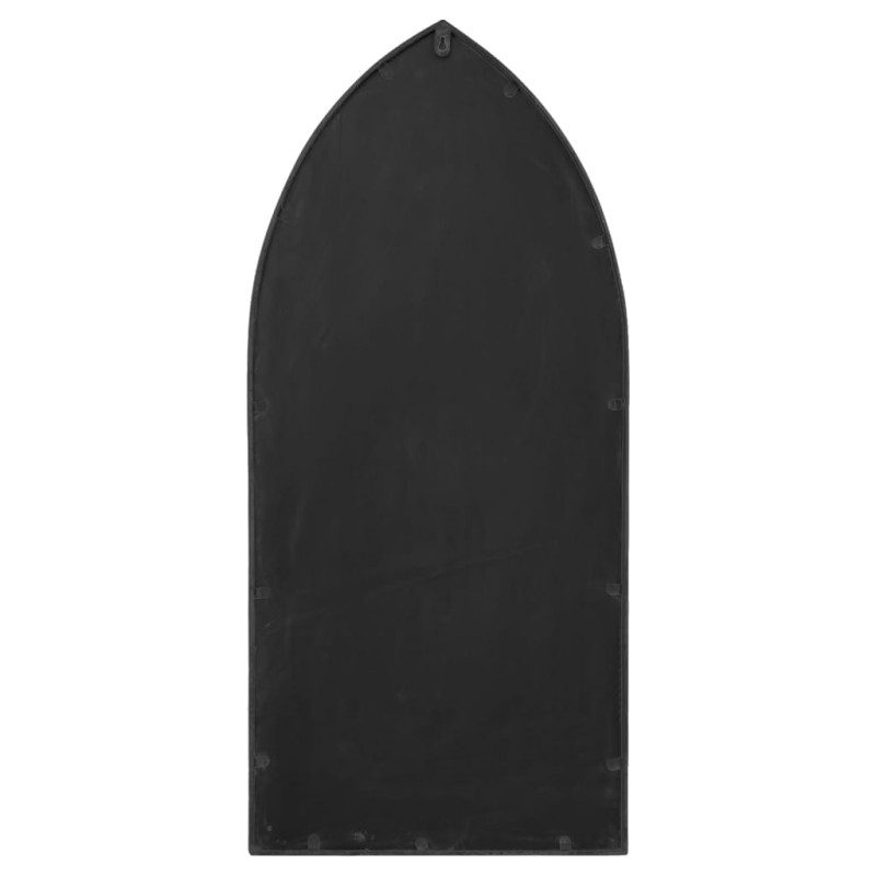 Produktbild för Spegel svart 100x45 cm järn för inomhusbruk