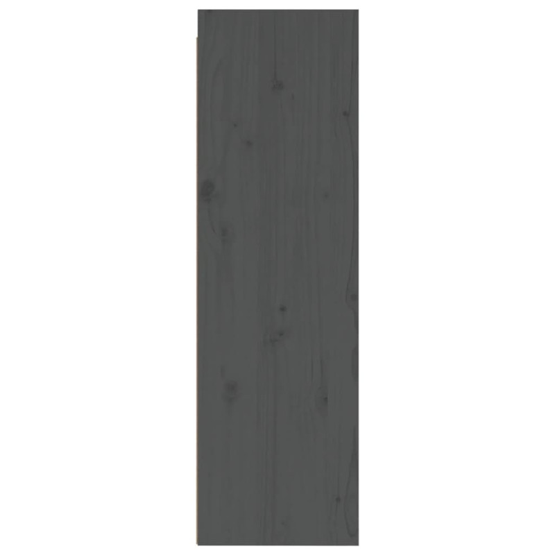 Produktbild för Väggskåp 30x30x100 cm massiv furu grå