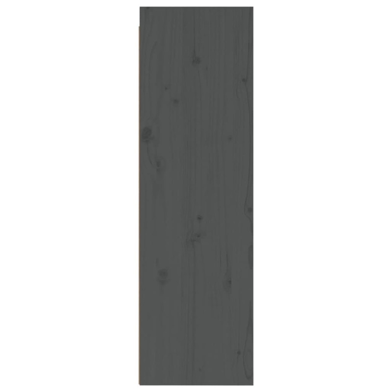 Produktbild för Väggskåp 2 st 30x30x100 cm massiv furu grå