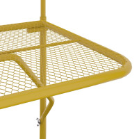 Produktbild för Balkongbord guld 60x40 cm stål
