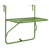 Miniatyr av produktbild för Balkongbord grön 60x40 cm stål