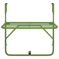 Miniatyr av produktbild för Balkongbord grön 60x40 cm stål