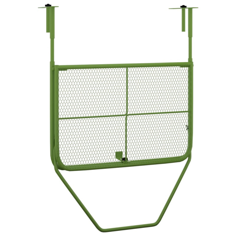 Produktbild för Balkongbord grön 60x40 cm stål