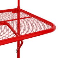 Miniatyr av produktbild för Balkongbord röd 60x40 cm stål