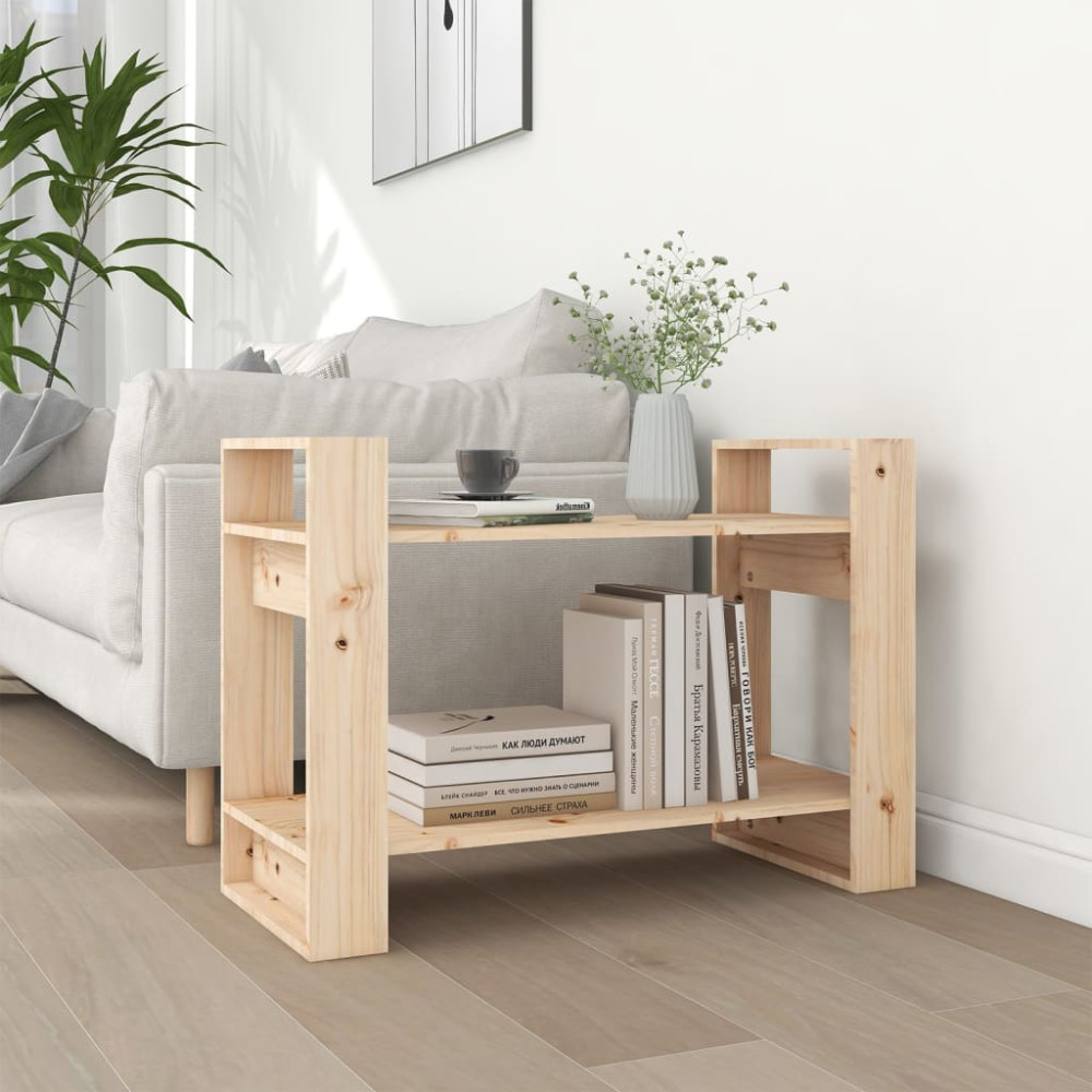 Produktbild för Bokhylla/Rumsavdelare 80x35x56,5 cm massiv furu