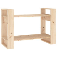 Produktbild för Bokhylla/Rumsavdelare 80x35x56,5 cm massiv furu