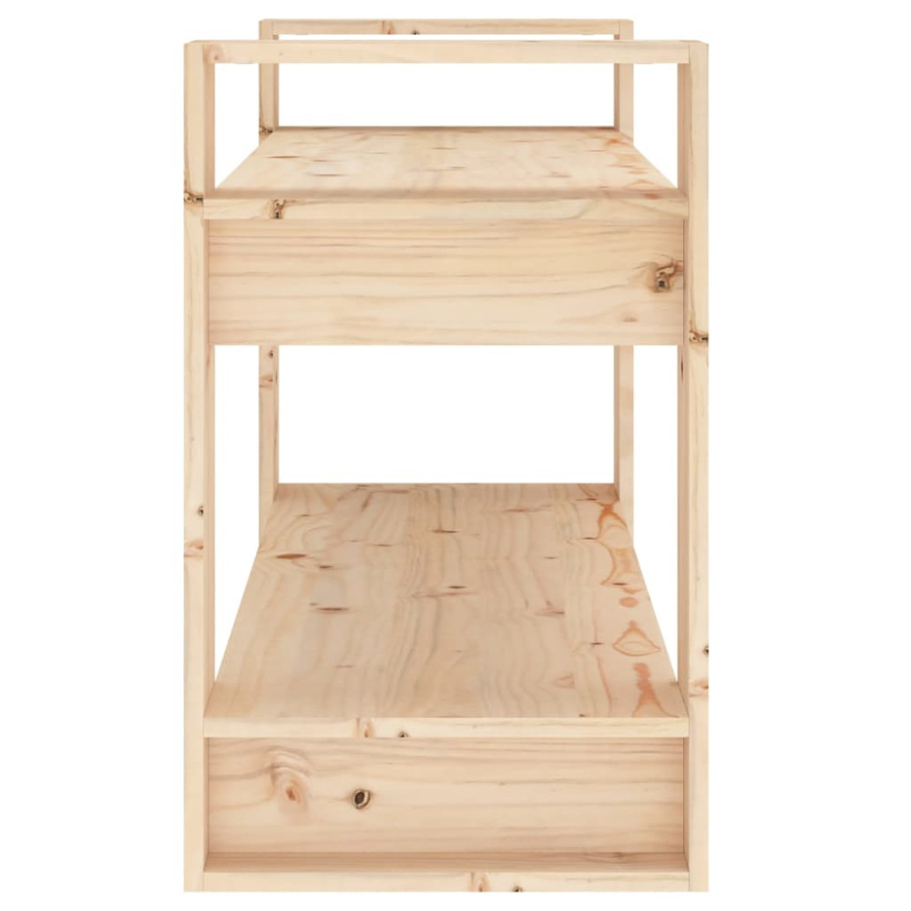 Produktbild för Bokhylla/Rumsavdelare 80x35x56,5 cm massiv furu
