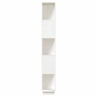 Produktbild för Bokhylla/Rumsavdelare vit 80x25x163,5 cm massiv furu