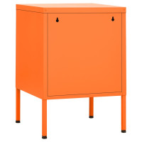 Miniatyr av produktbild för Sängbord orange 35x35x51 cm stål