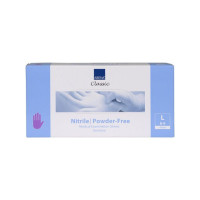 Produktbild för Nitrilhandske puderfri lila L 100/fp