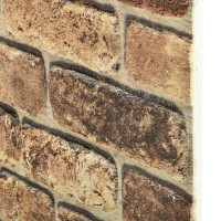 Produktbild för Väggpaneler 10 pcs Mörk Sand 100 x 50 cm EPS Skum