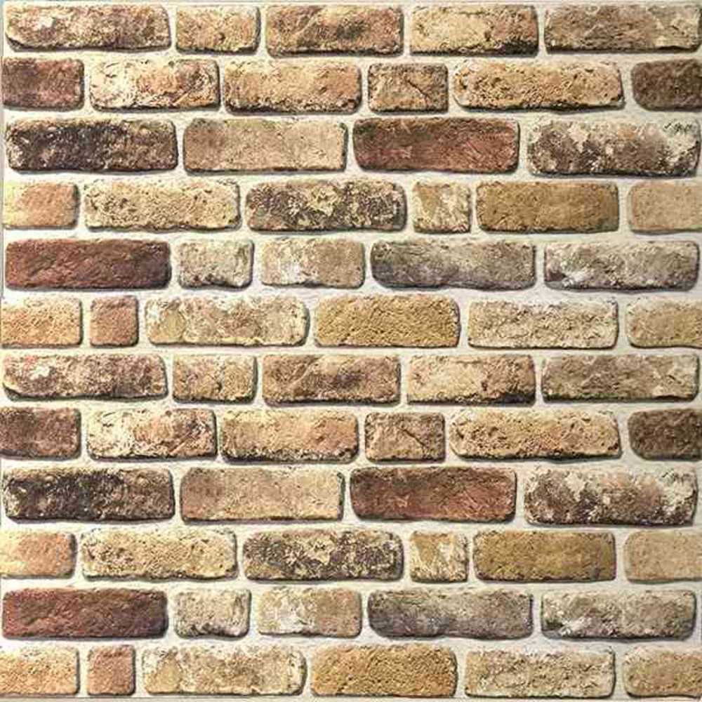 Produktbild för Väggpaneler 10 pcs Mörk Sand 100 x 50 cm EPS Skum