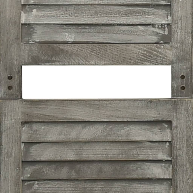 Produktbild för Rumsavdelare 4 paneler grå 143x166 cm massivt trä