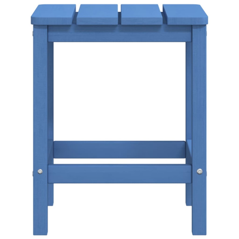 Produktbild för Däckstol för trädgården med bord HDPE aquablå