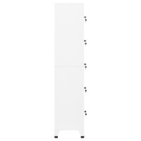 Miniatyr av produktbild för Förvaringsskåp vit 38x40x180 cm stål