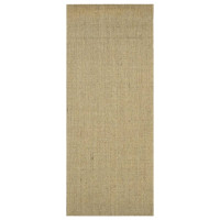 Produktbild för Matta naturlig sisal 100x250 cm grön