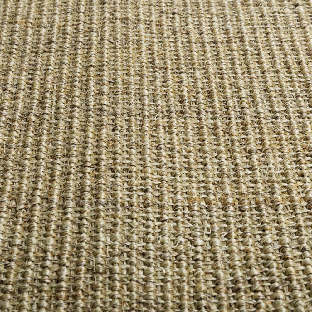 Produktbild för Matta naturlig sisal 100x250 cm grön