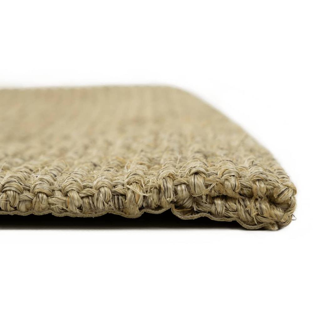 Produktbild för Matta naturlig sisal 100x250 cm grön