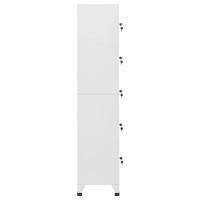 Miniatyr av produktbild för Förvaringsskåp ljusgrå 38x40x180 cm stål