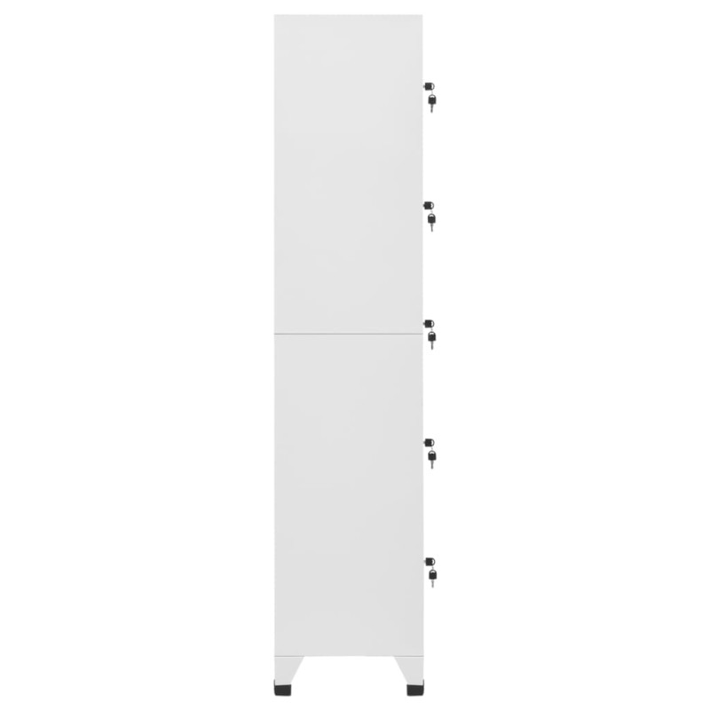 Produktbild för Förvaringsskåp ljusgrå 38x40x180 cm stål