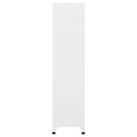 Miniatyr av produktbild för Förvaringsskåp vit 90x45x180 cm stål