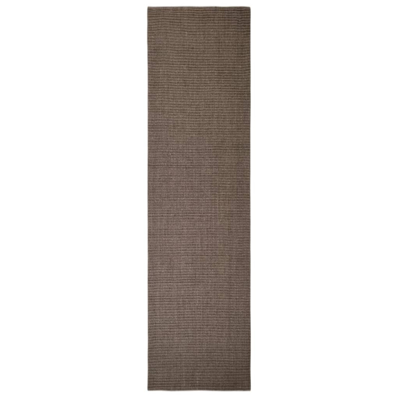 Produktbild för Matta naturlig sisal 66x250 cm brun