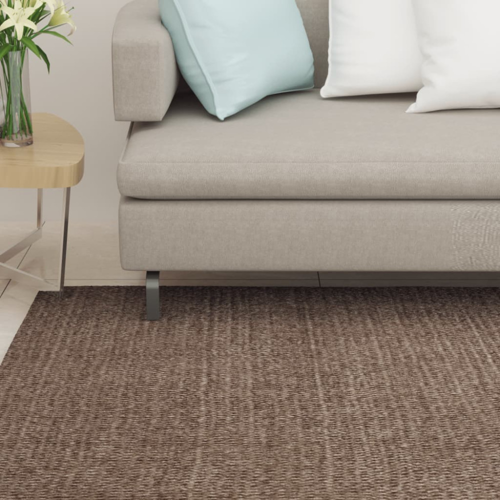 Produktbild för Matta naturlig sisal 100x250 cm brun