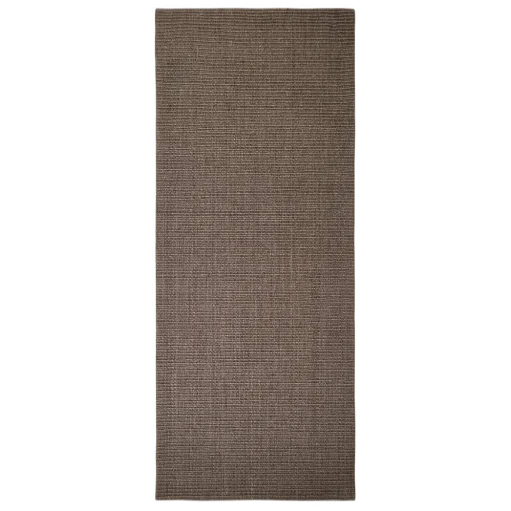 Produktbild för Matta naturlig sisal 100x250 cm brun
