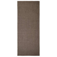 Produktbild för Matta naturlig sisal 100x250 cm brun