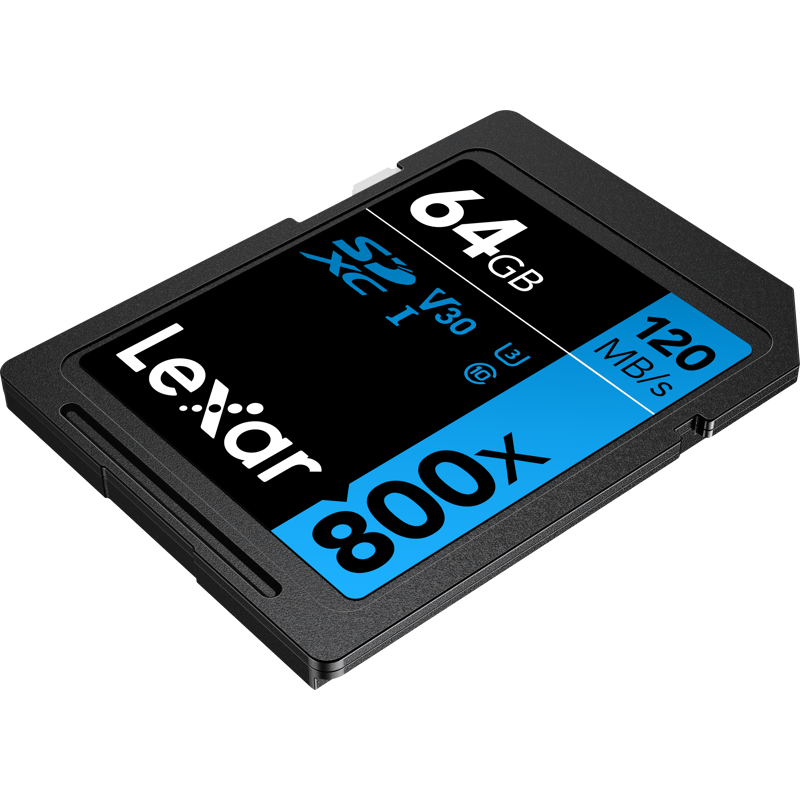 Produktbild för Lexar Professional 800x SDXC UHS-I cards, C10 V30 U3, R120 64GB