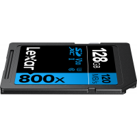 Miniatyr av produktbild för Lexar Professional 800x SDXC UHS-I cards, C10 V30 U3, R120/45MB 128GB